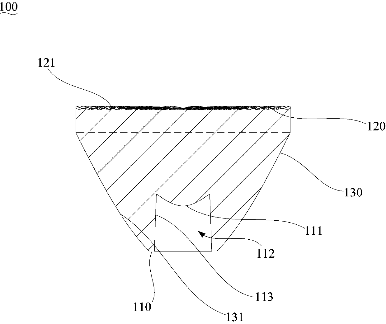 LED (Light Emitting Diode) lamp and light distribution lens thereof