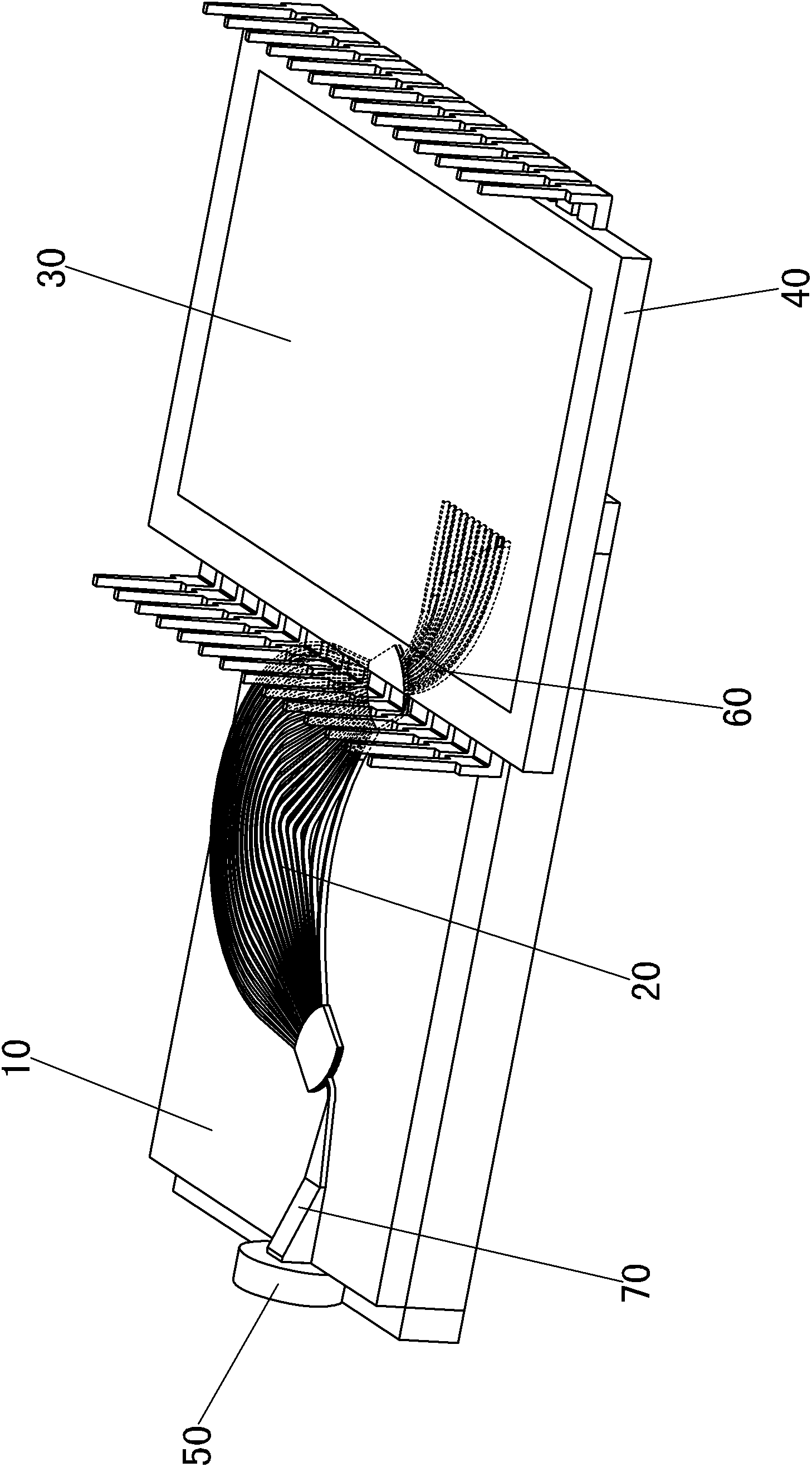 Raman spectrometer chip adopting arrayed waveguide grating