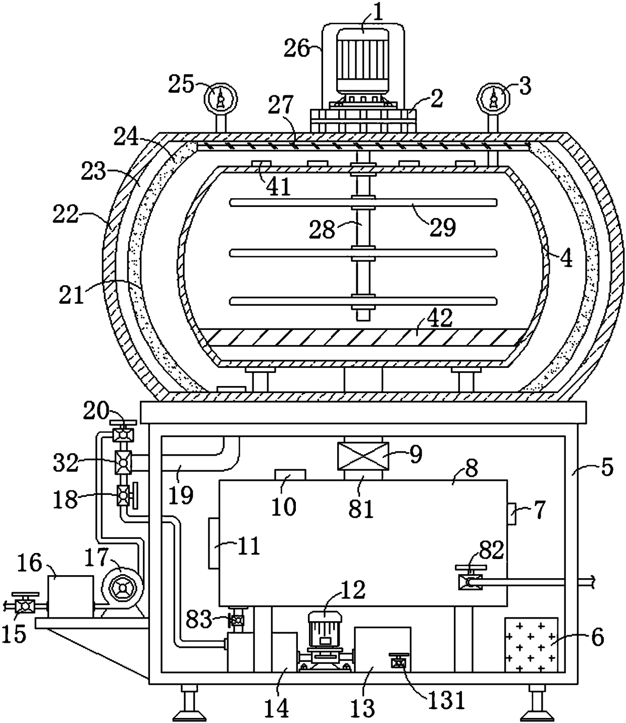 Steam sterilizing and disinfecting equipment special for medical treatment