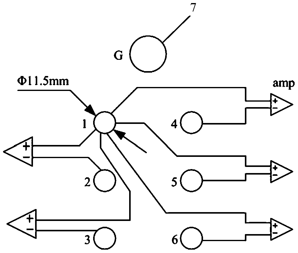 Electrode measurement device based on genioglossus myoelectric signal