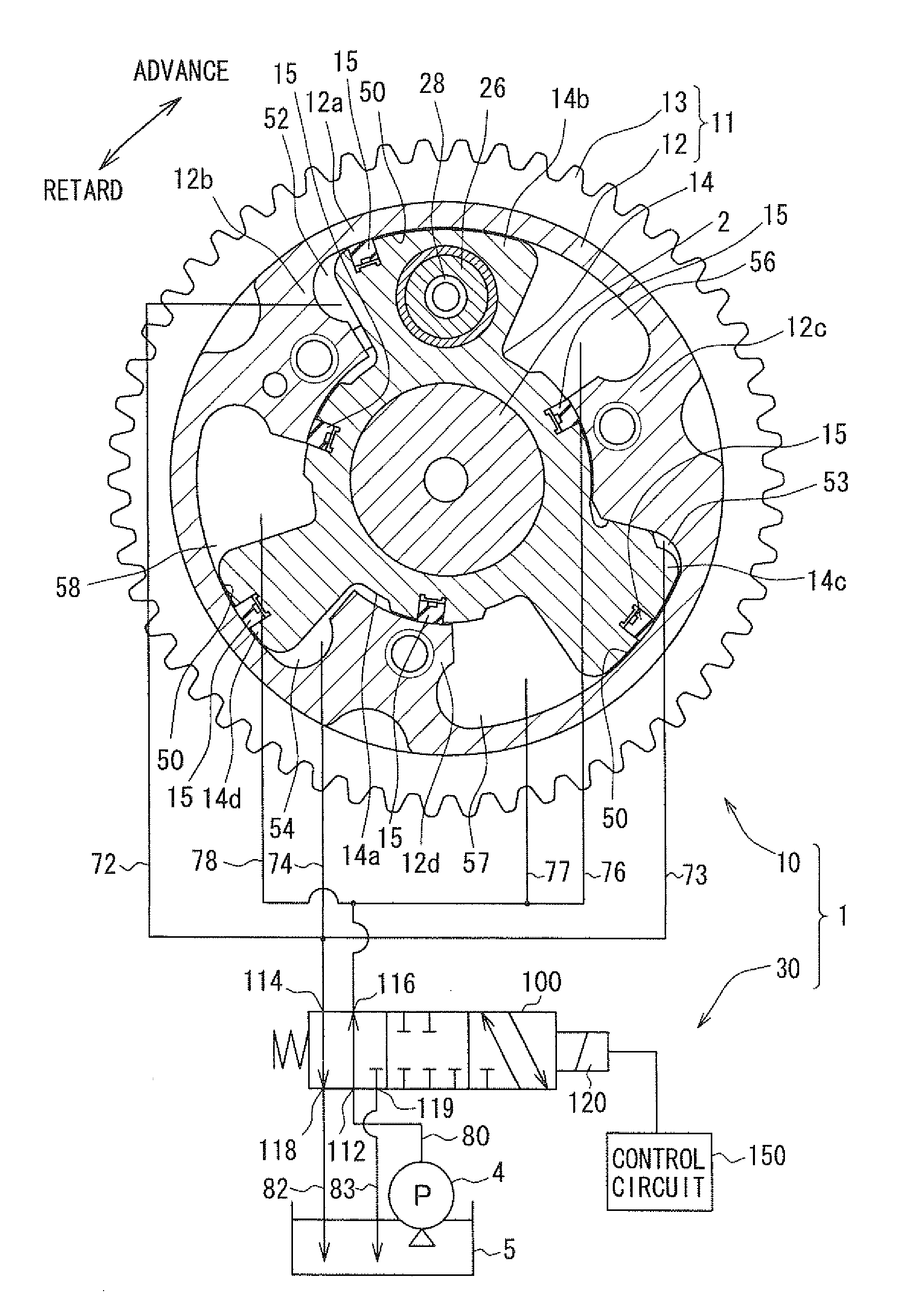 Valve timing adjusting apparatus