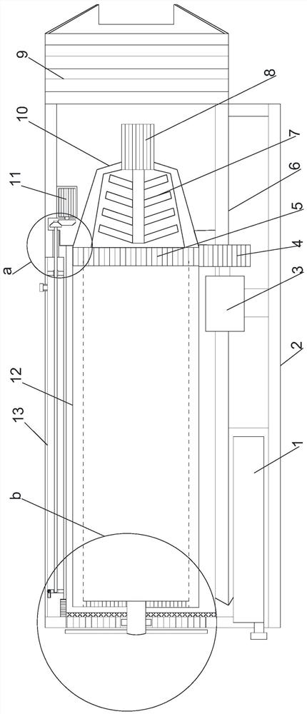 A rotary dislocation control flow fresh air fan