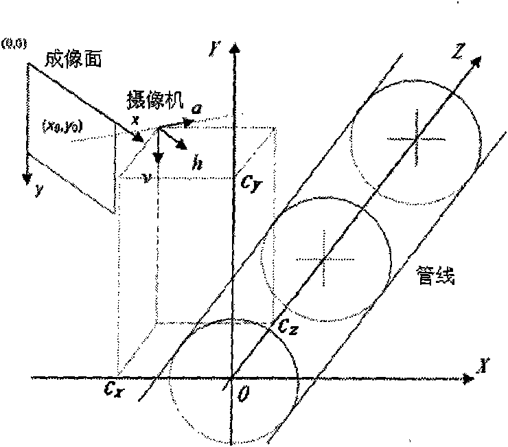 Method and device for polling underwater lines based on light vision sensing