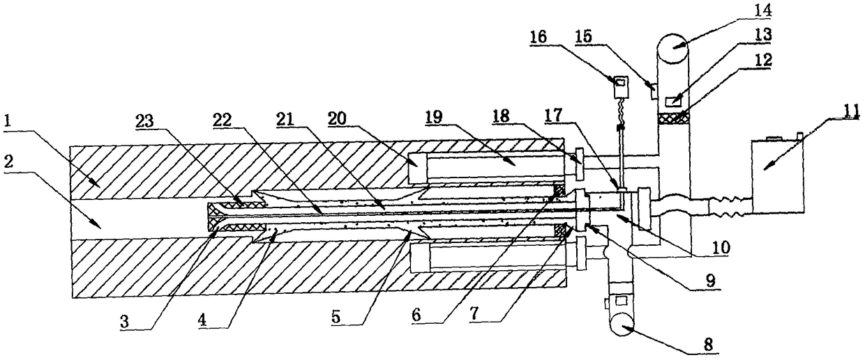 Device integrating leakage detection and sealing of gas extraction drill hole