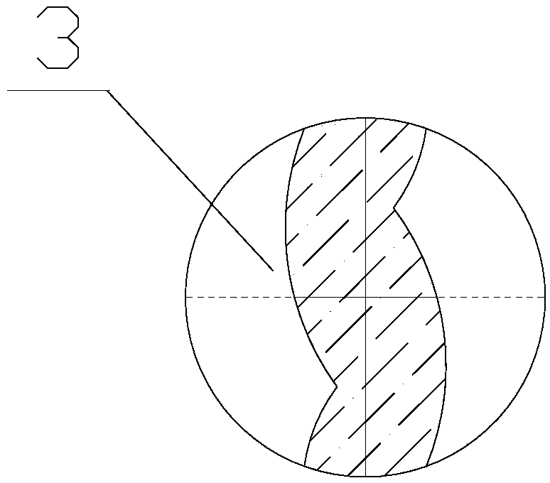 L-shaped groove type cement drill