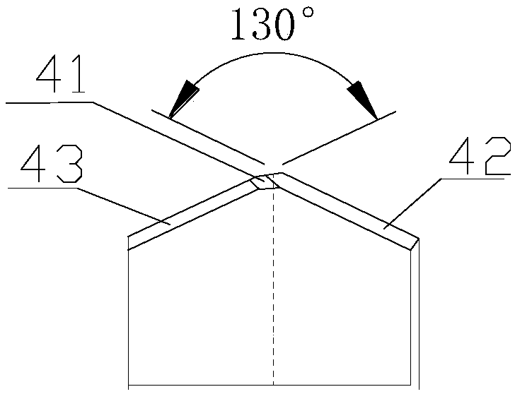 L-shaped groove type cement drill