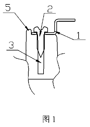 Lamp body mounting pillar structure