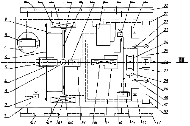 Wheel-track switching motor-driven trolley for disaster rescue