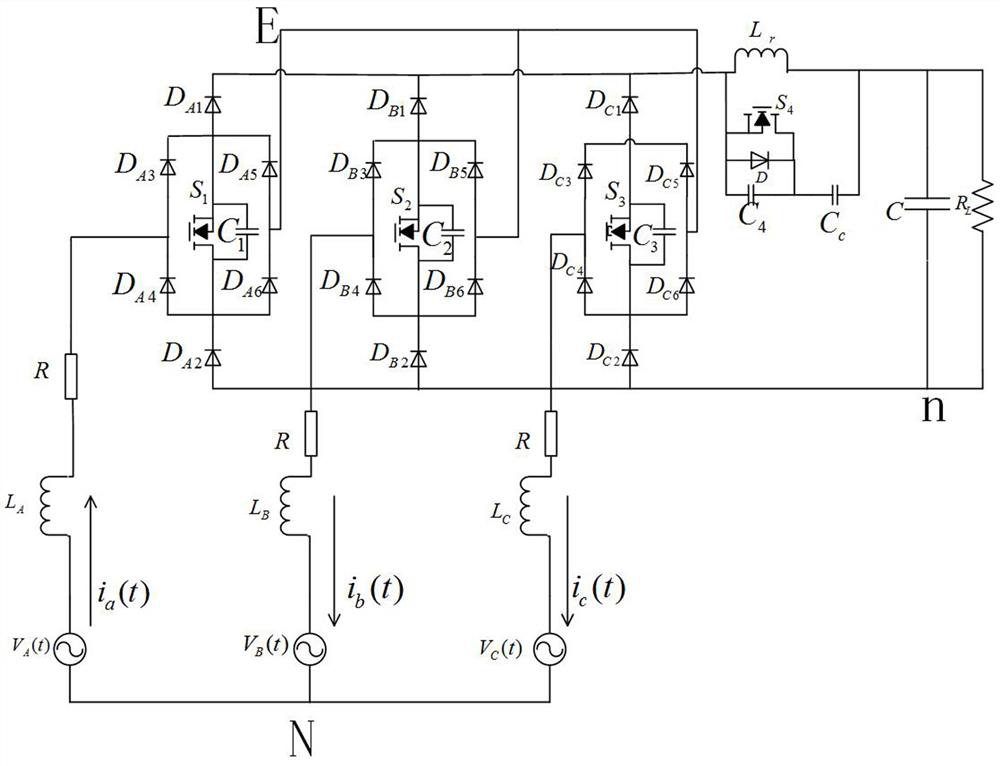 A Three-Phase Three-Switch Two-Level Rectifier Based on Zero-Voltage Soft Switching