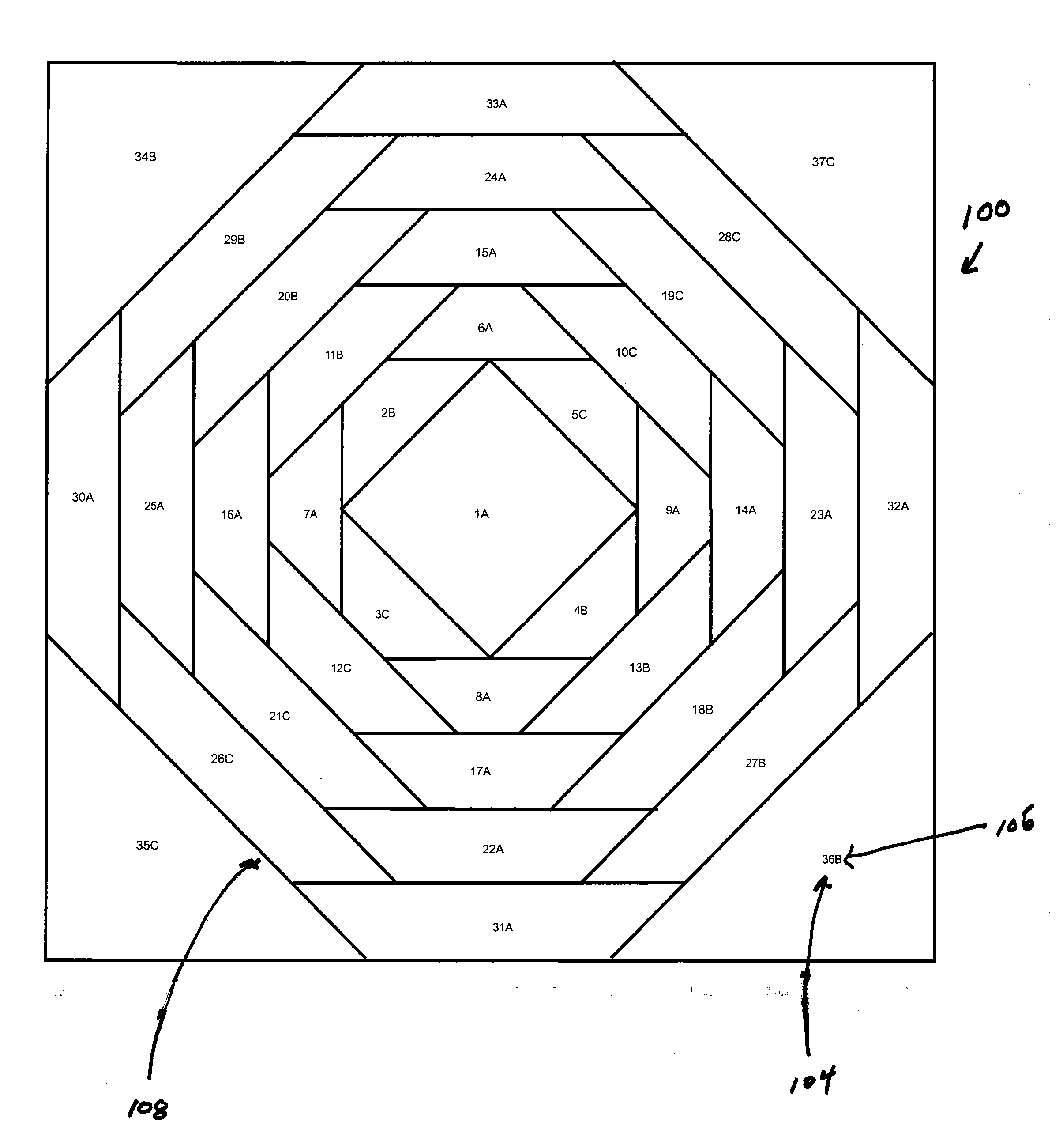 Quilt block piecing system