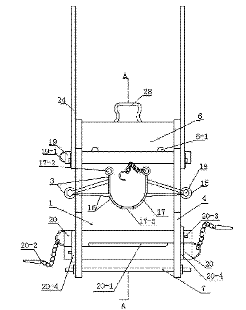 Steel tube mast standing device