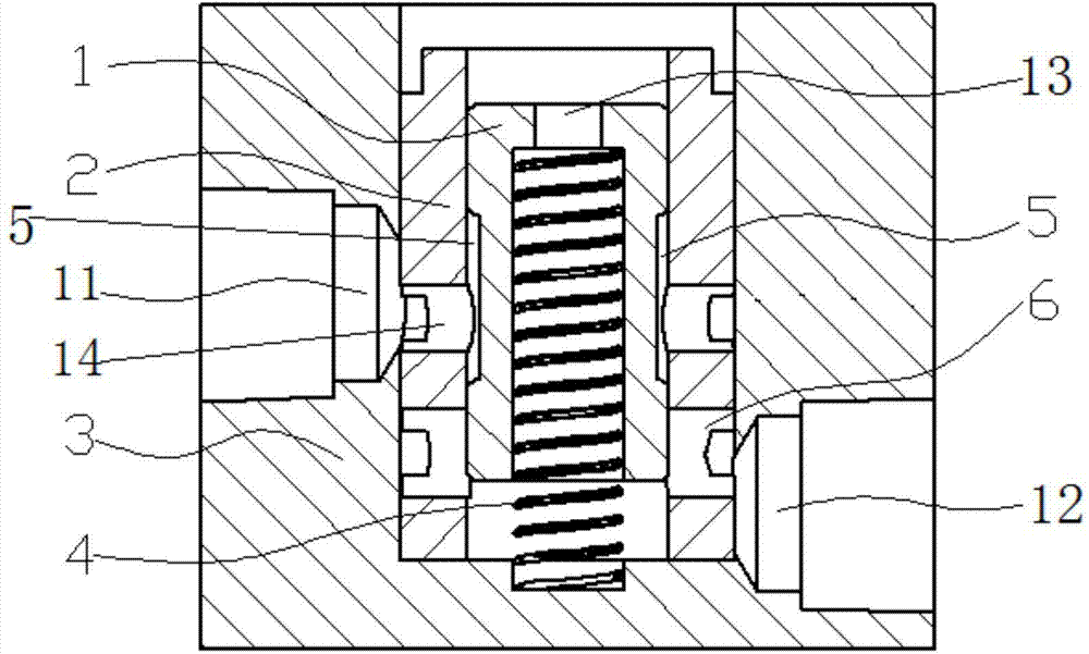 Two-position three-way valve and vibration isolation system with same