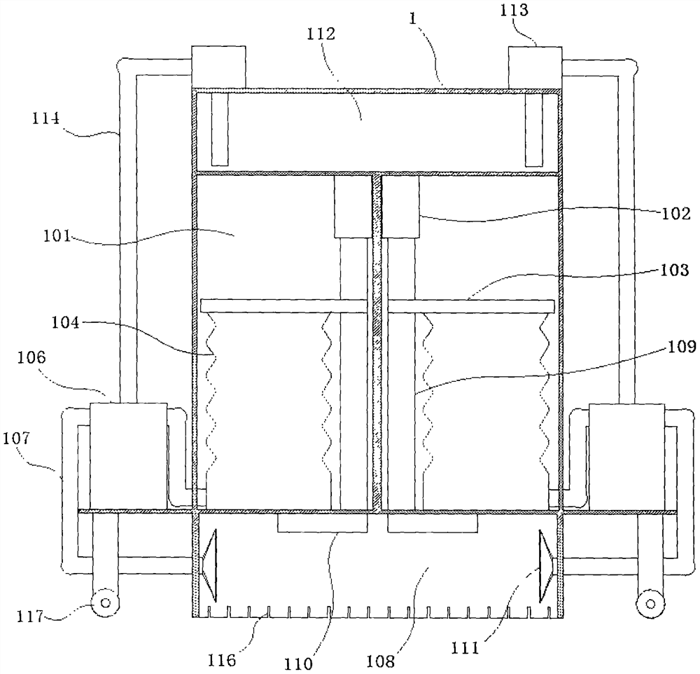 A kind of dust-proof building construction tamping machine and dust removal method