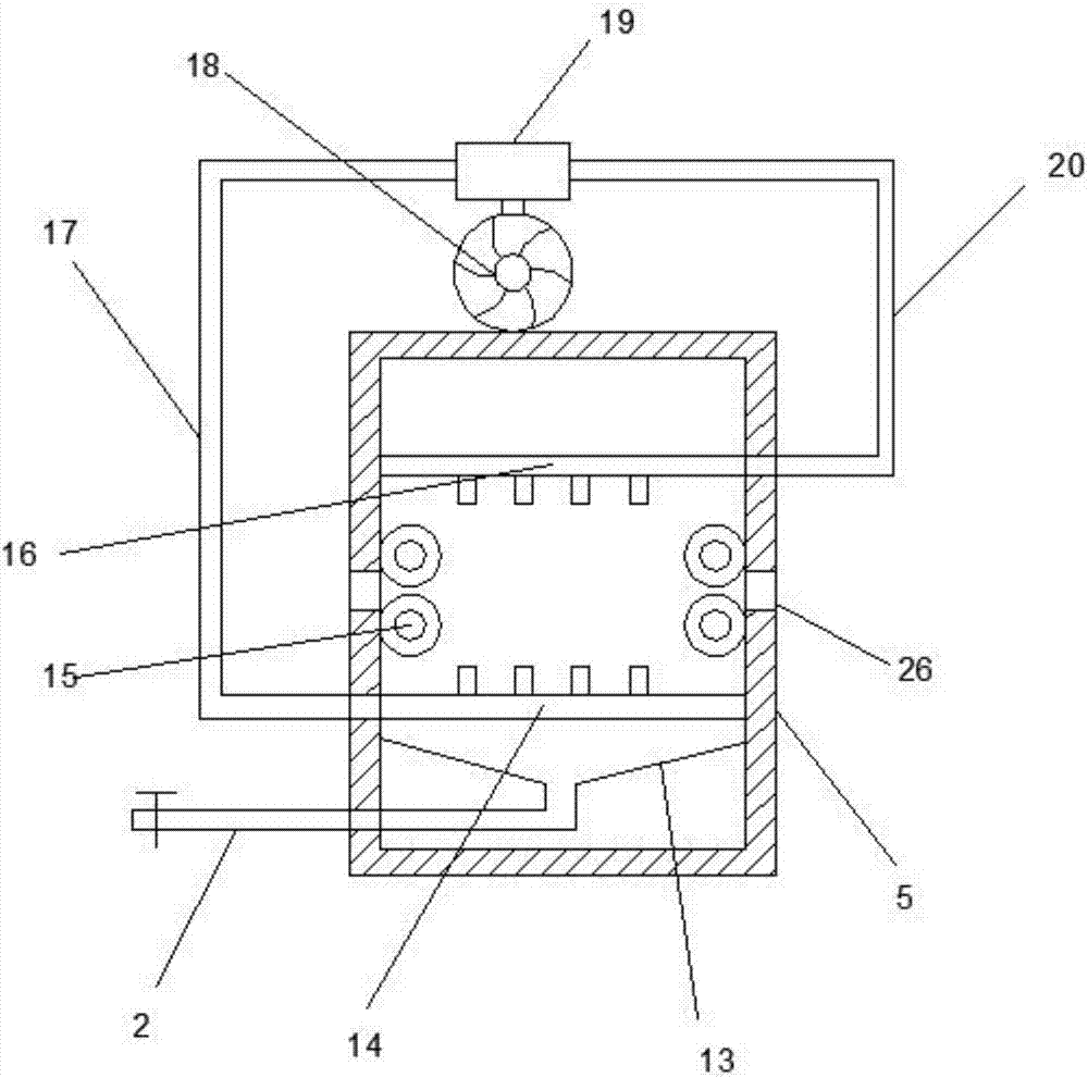 Quenching treatment device for machining of aluminum strips