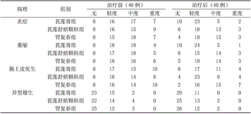 Ointment for treating chronic atrophic gastritis precancerous lesion and preparation method