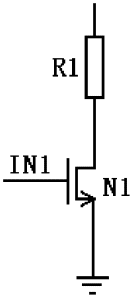 Circuit converting high-voltage power supply into low-voltage power supply for enabling zero switching current of chip