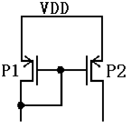 Circuit converting high-voltage power supply into low-voltage power supply for enabling zero switching current of chip