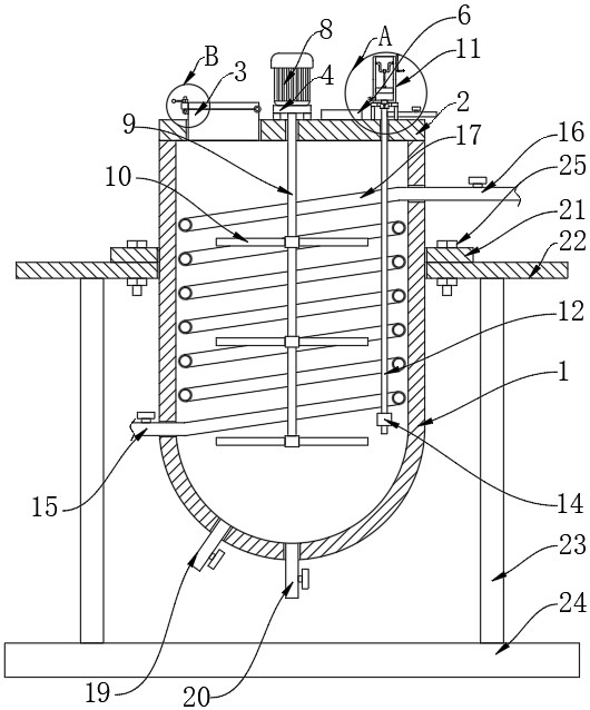 Chemical cooling condensation reaction kettle