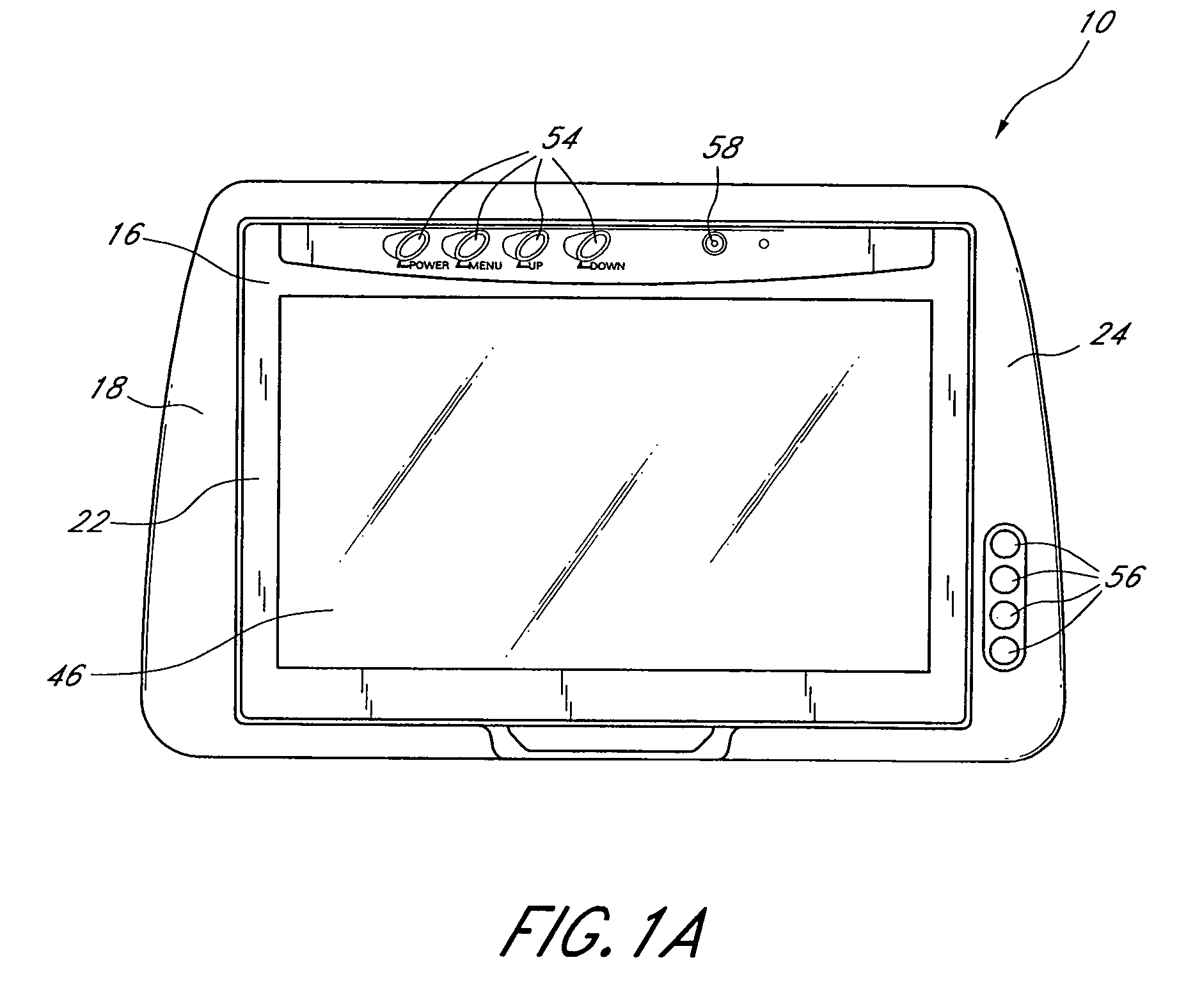 Headrest-mounted monitor