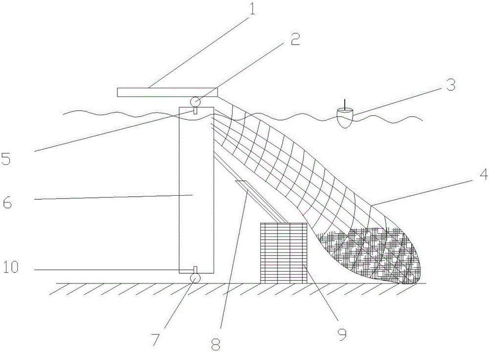 Device for automatically cleaning river channel garbage