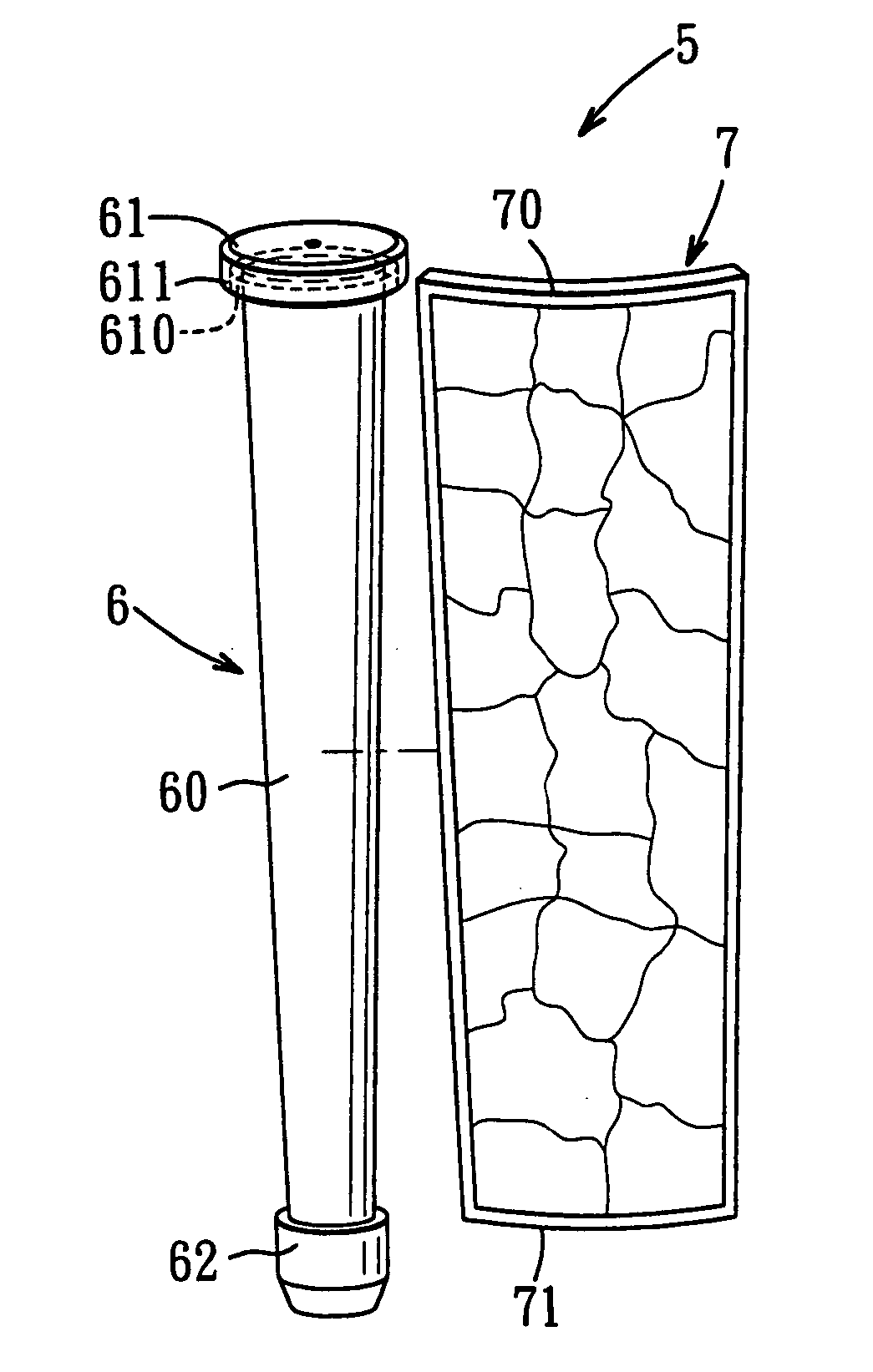 Golf club grip with a hem structure