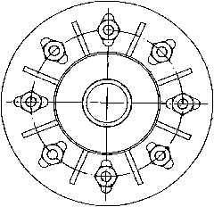 All-sealed vibration damping and water preventing device with large regulating quantity