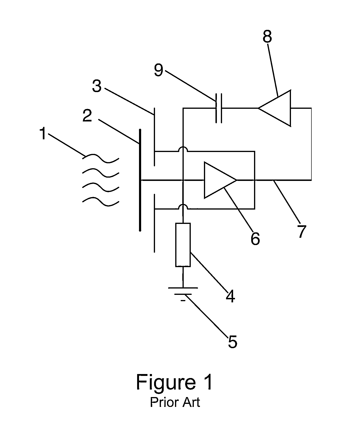 Integrated electric field sensor