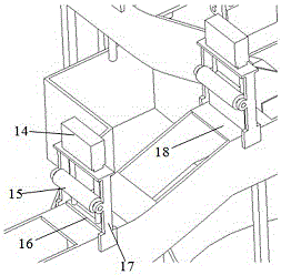 Stirring push-pressing type multistage sodium sulfide filtering device