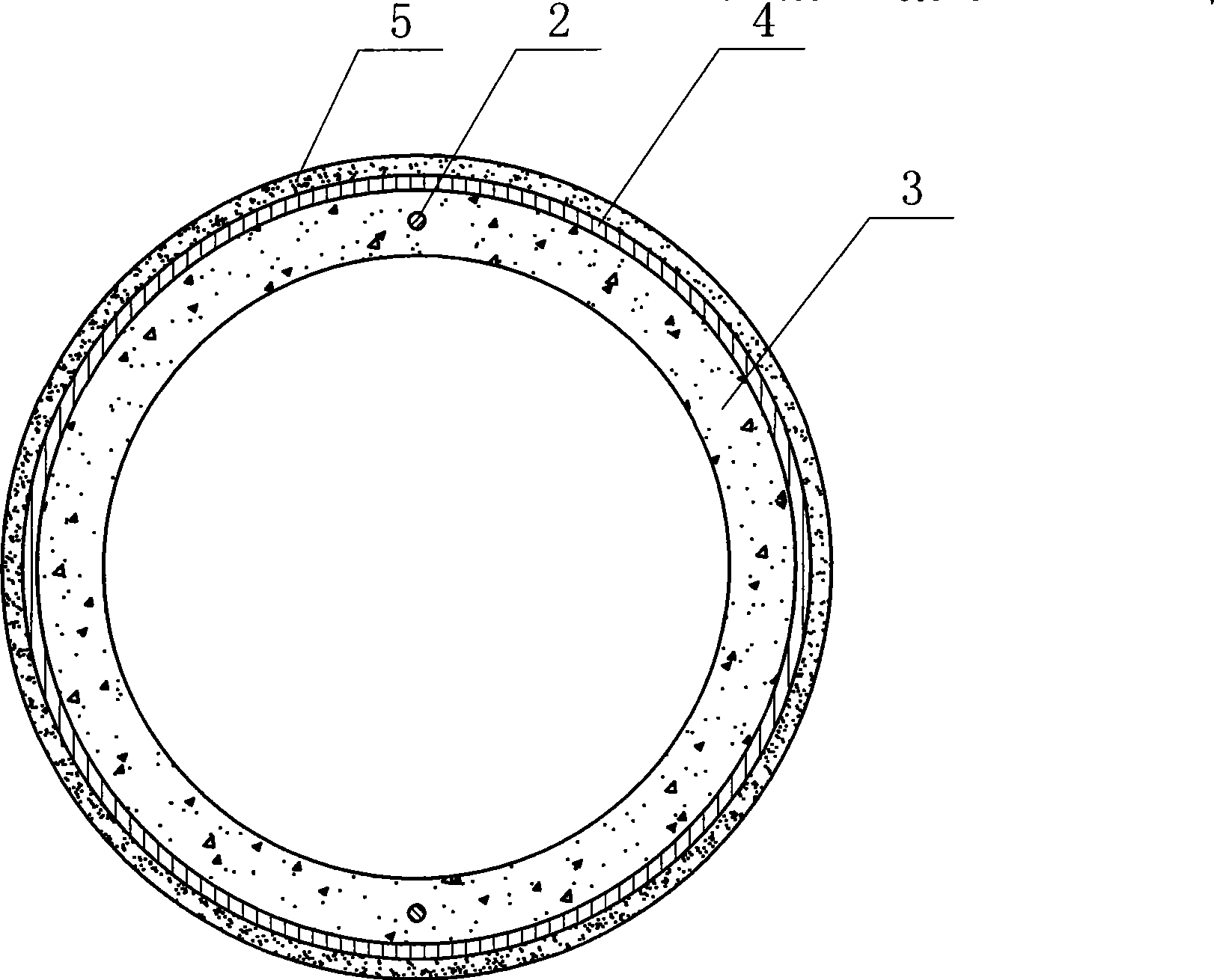 Steel bell and spigot prestress thin wall concrete pipe