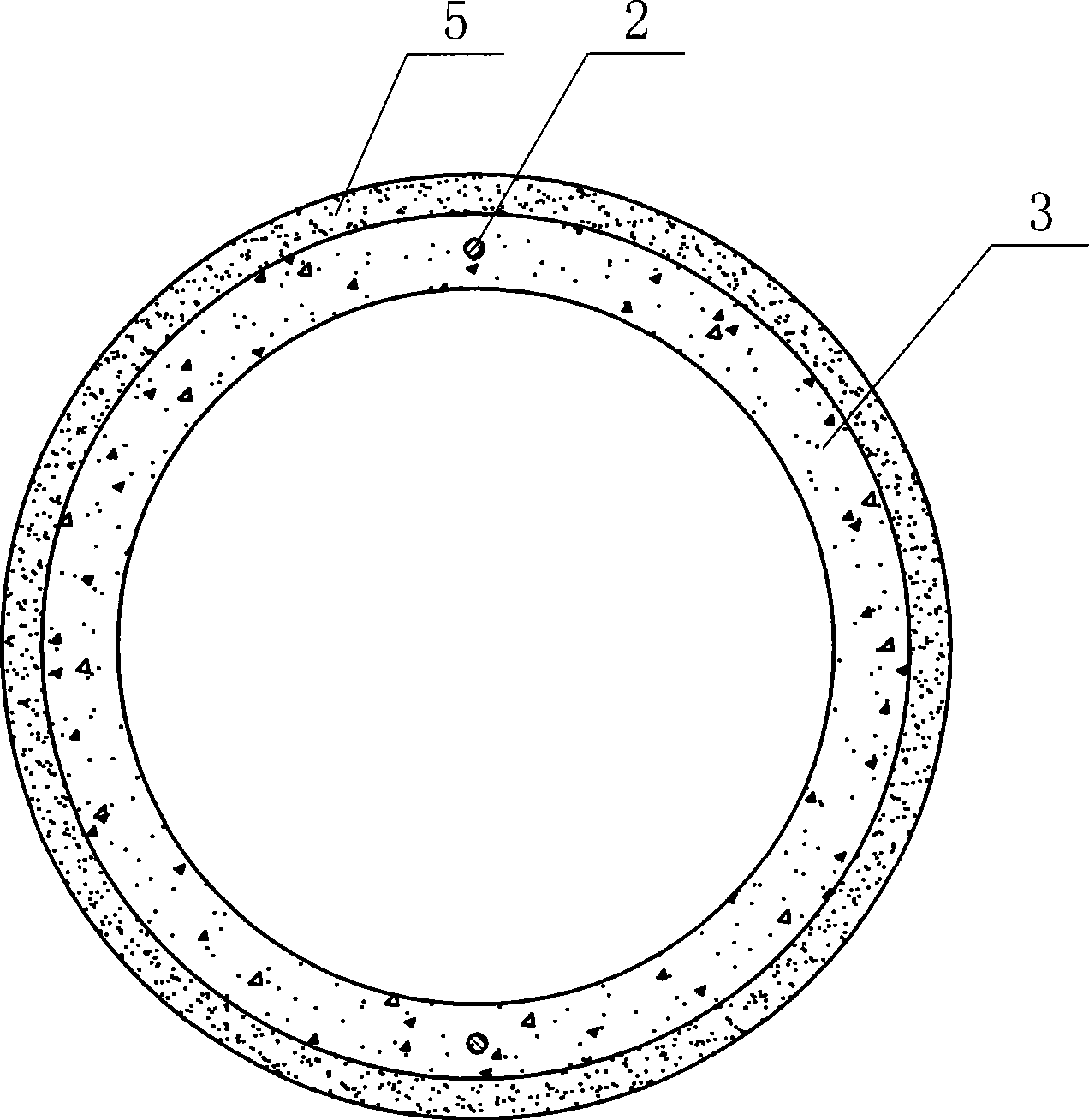 Steel bell and spigot prestress thin wall concrete pipe