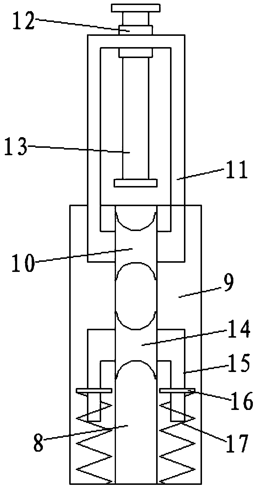 Twisting adjusting device for rope twisting machine and adjusting method of twisting adjusting device