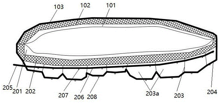 Landform adaptive sleeping bag