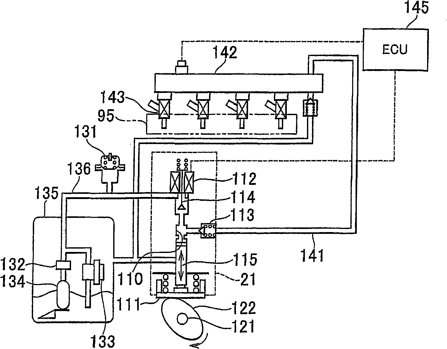 Fuel supply system component protective construction