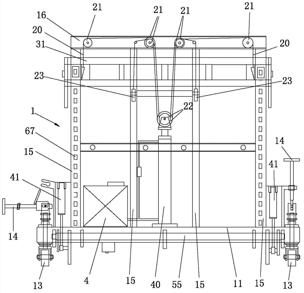 Hydraulic double-decker beam feeding car