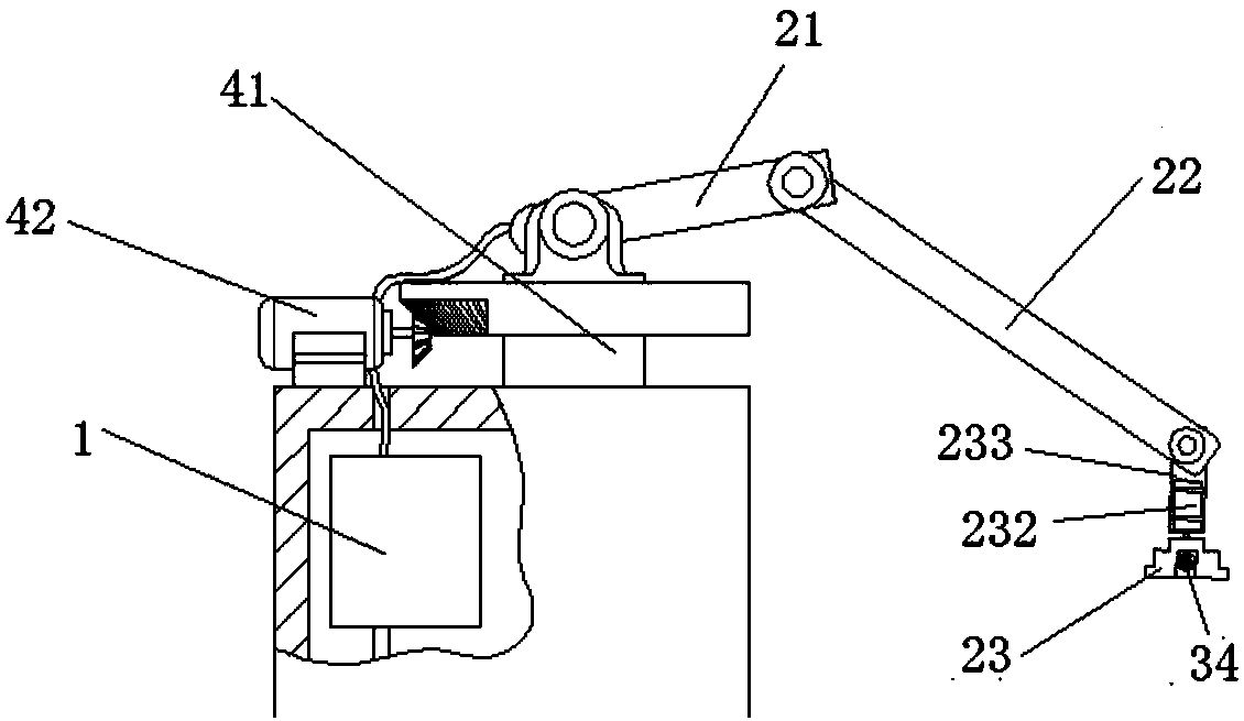 Automatic guiding device for electric bus charging