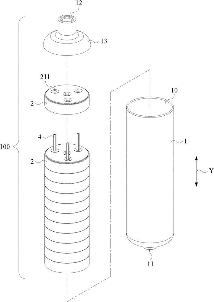 The structure of the tray module