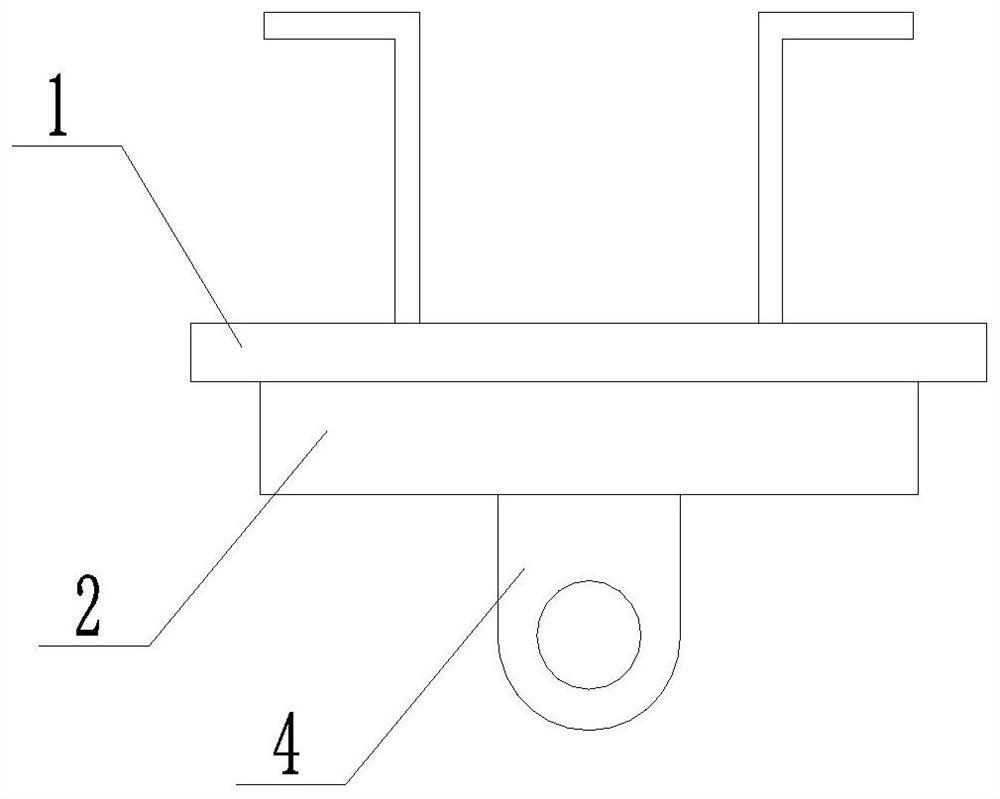 A combined pre-embedded hook and its construction method