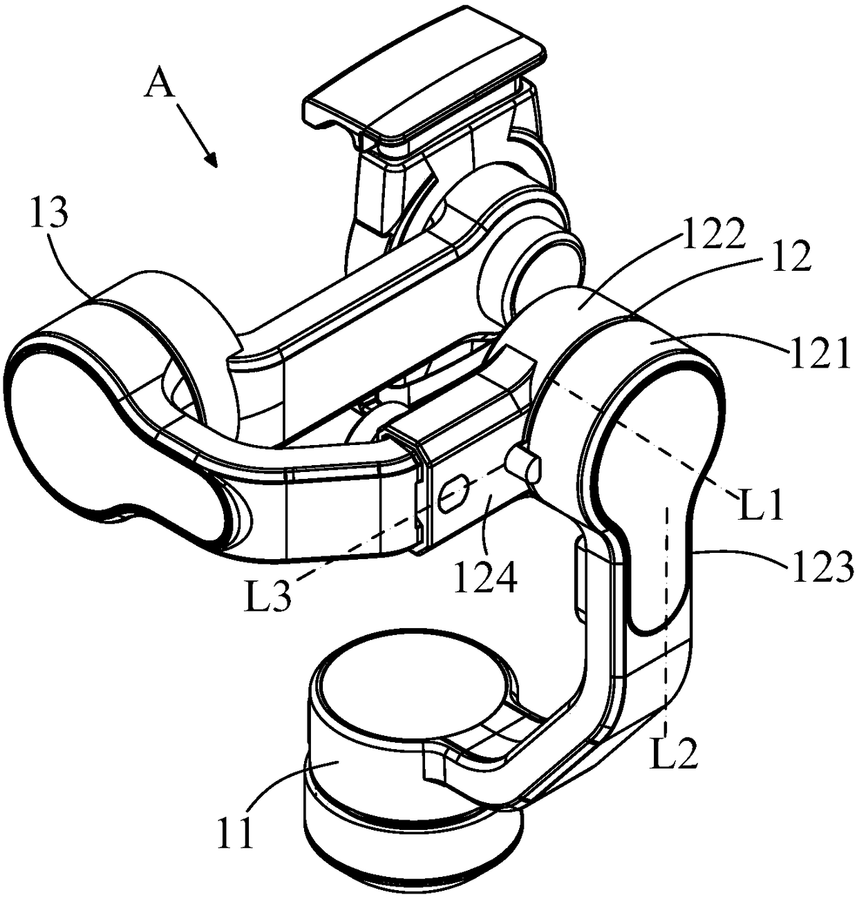 Control method and control device for handheld holder