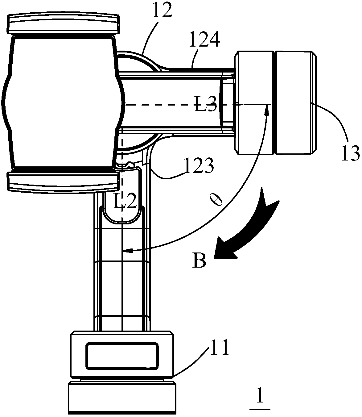 Control method and control device for handheld holder