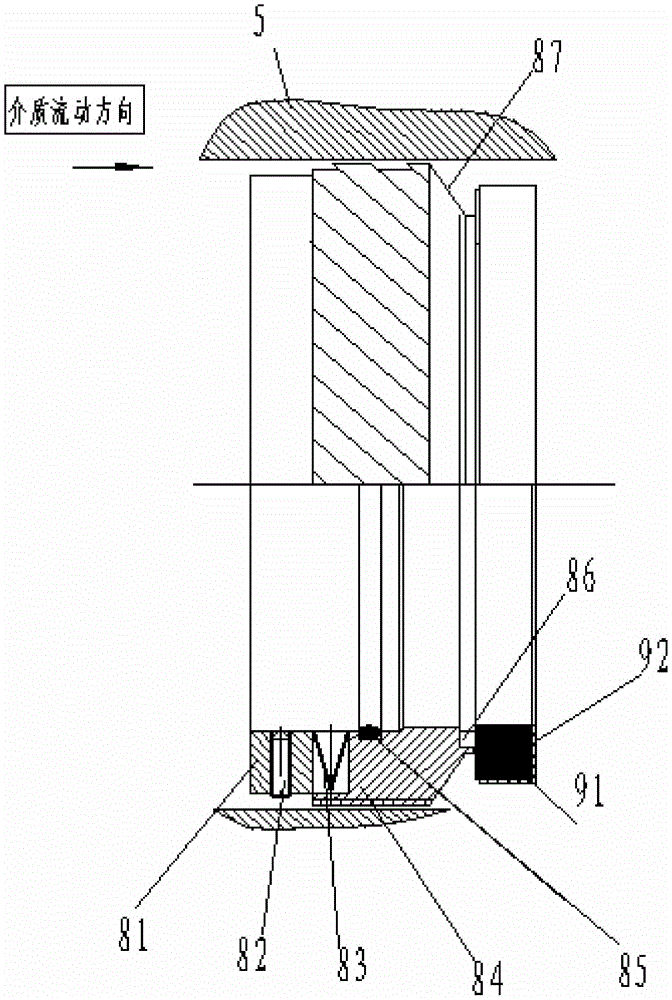 Mechanical seal device for high-temperature and high-pressure forced hot water circulating pump