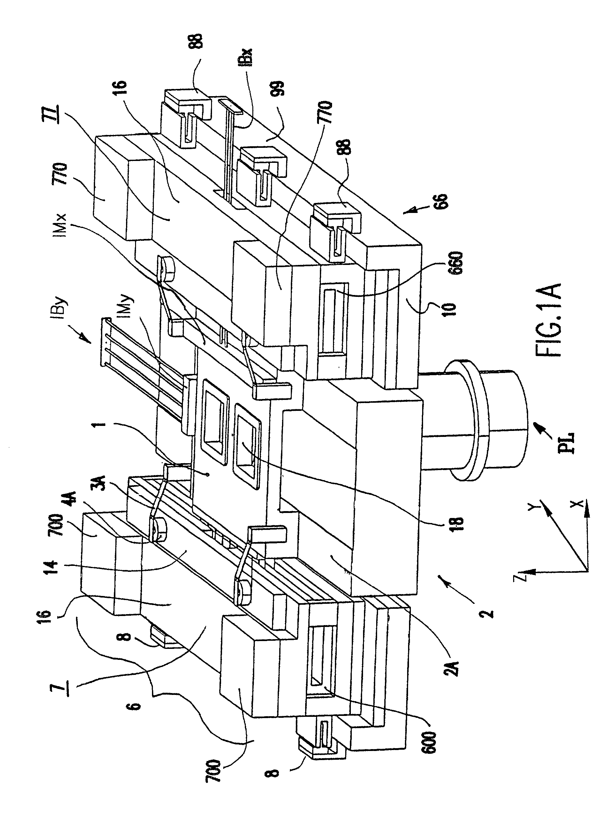 Reticle stage with reaction force cancellation