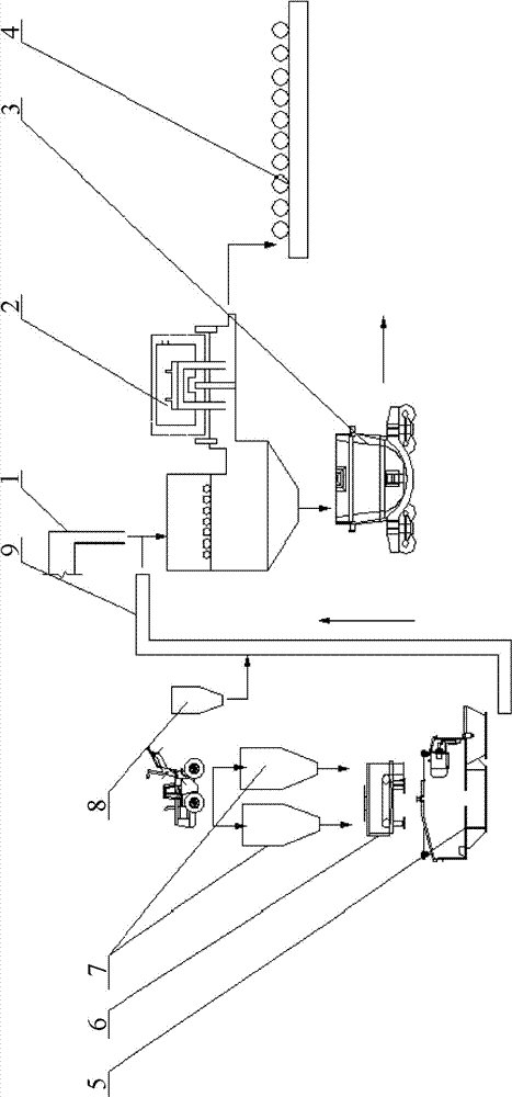 Refining device for silicon-manganese alloy tailings and method of using the same