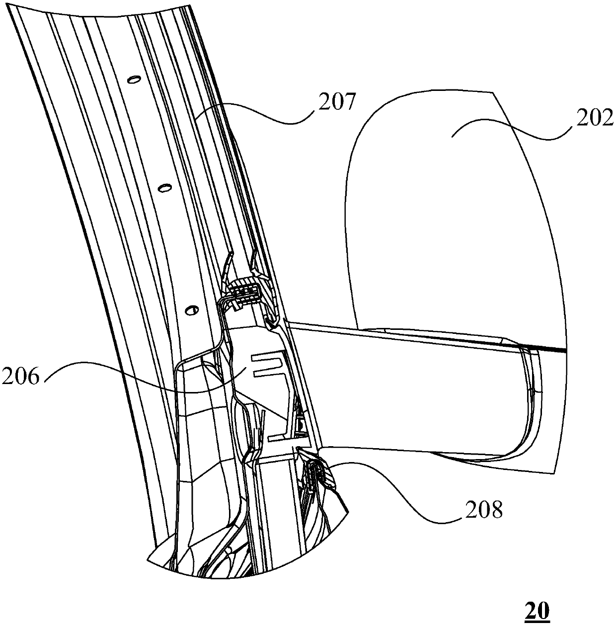 Vehicle door, assembly method thereof and vehicle with vehicle door