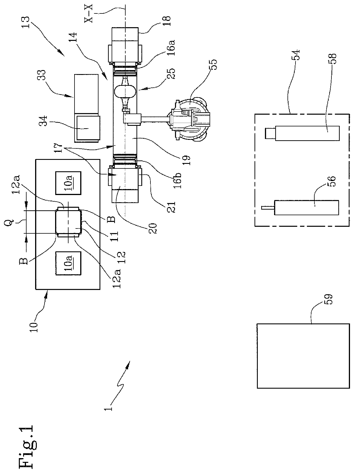 Process and apparatus for building tyres