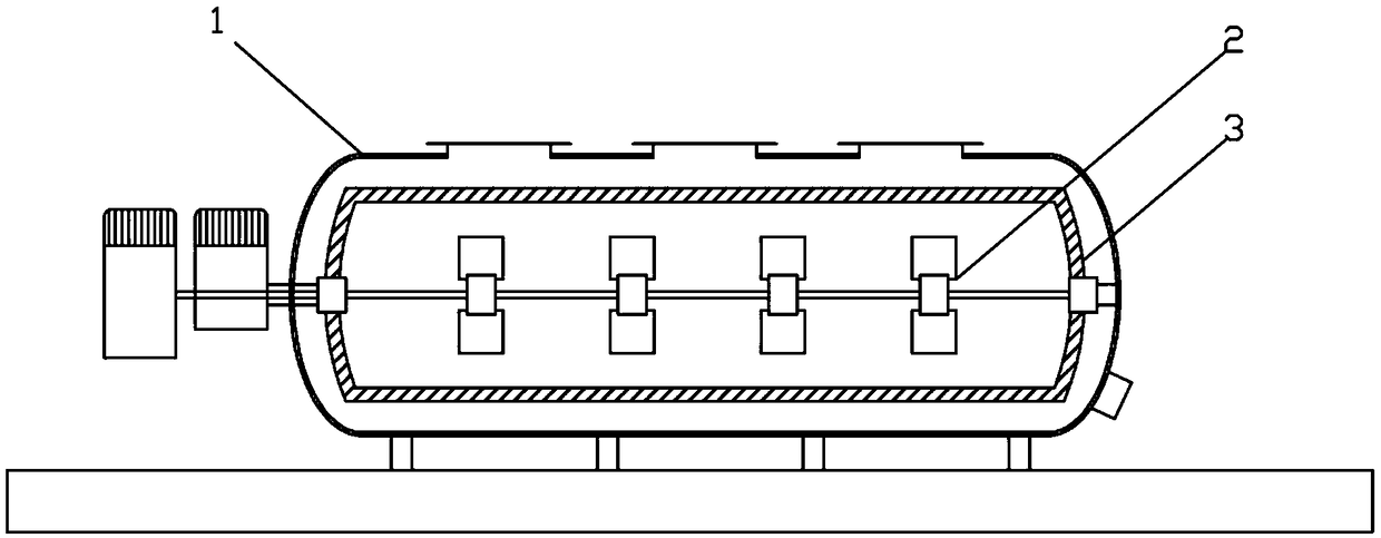 Stirring structure for reinforcing olefin polymerization and method for reinforcing olefin polymerization