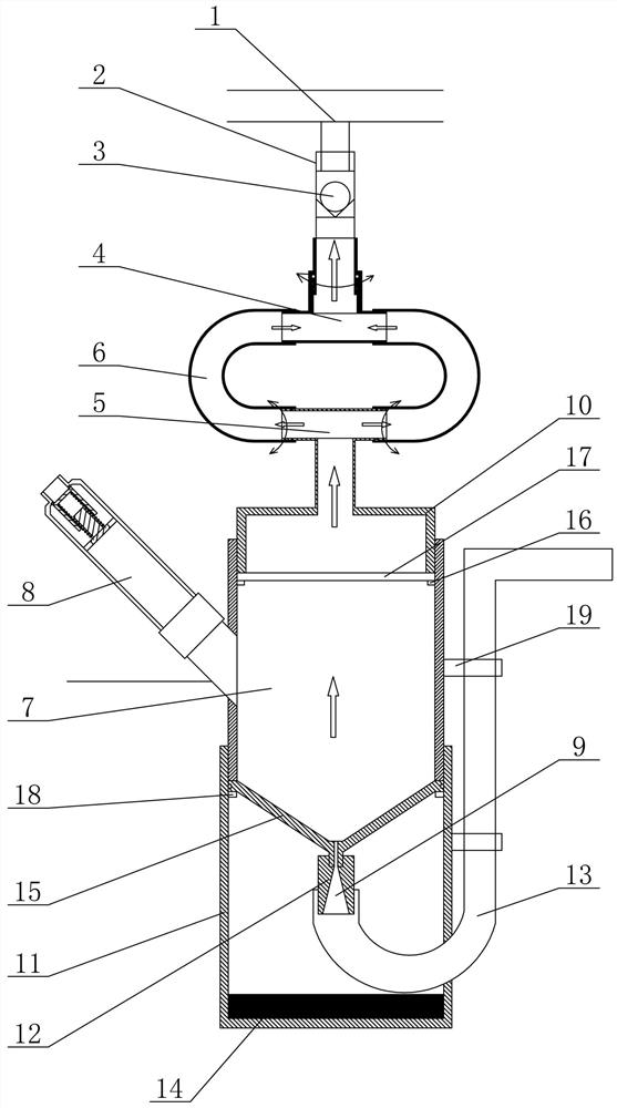 Vertical anti-backflow mesh atomization device