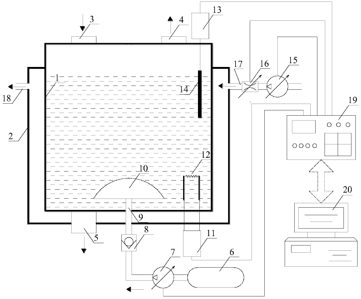 Gas liquid reaction kettle adopting spherical crown-shaped micropore corundum gas supply apparatus