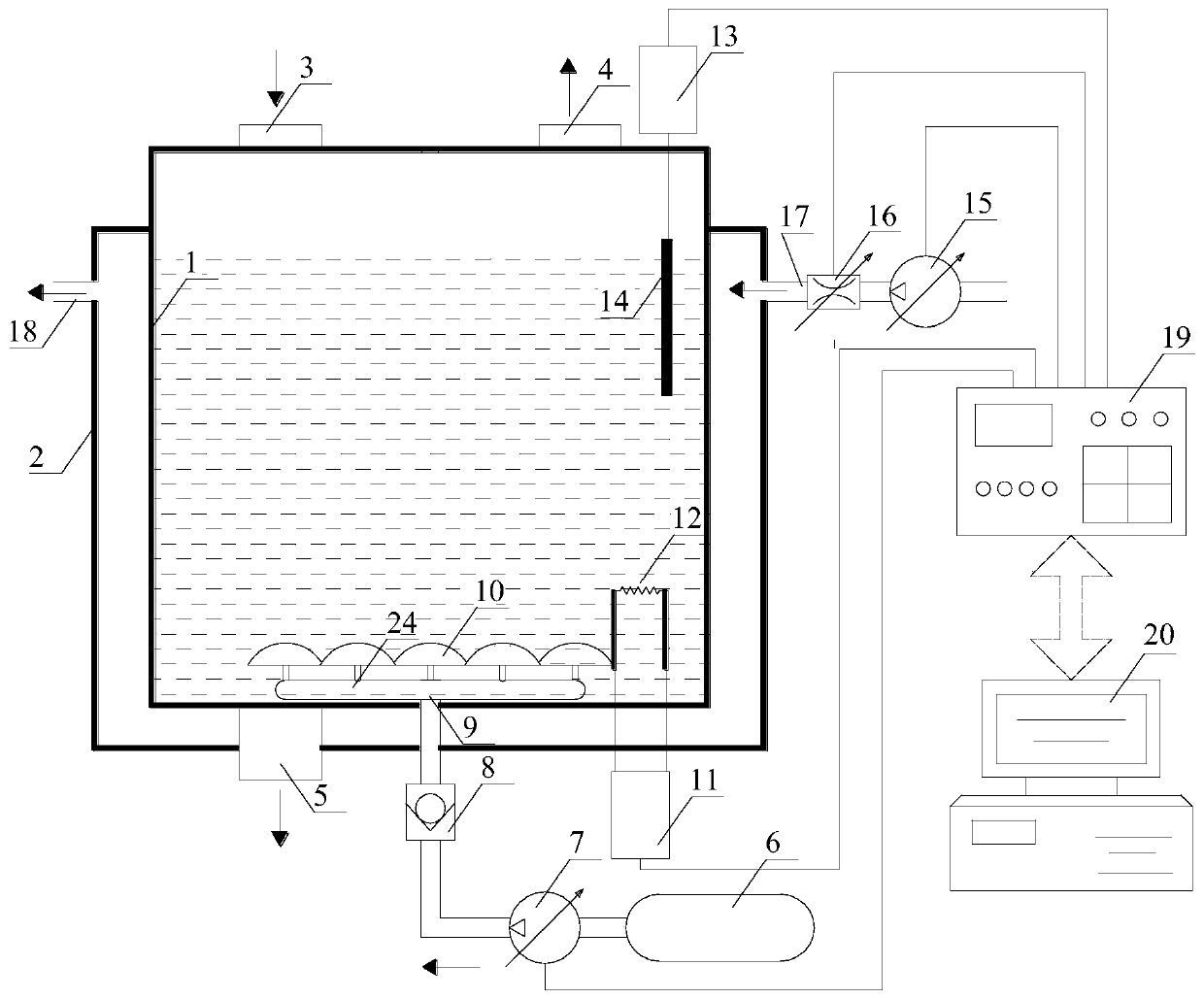 Gas liquid reaction kettle adopting spherical crown-shaped micropore corundum gas supply apparatus