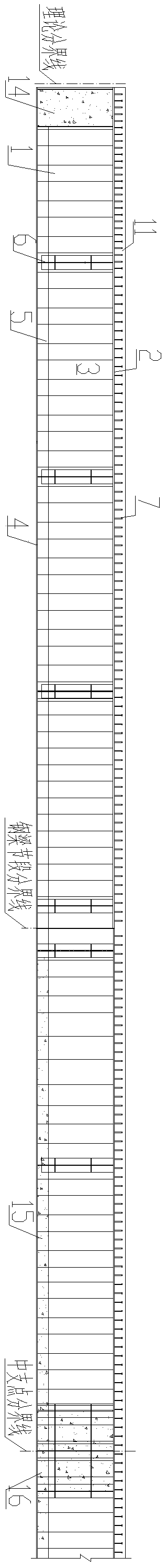 Large-span variable-width corrugated web steel box-concrete continuous beam bridge and construction method thereof