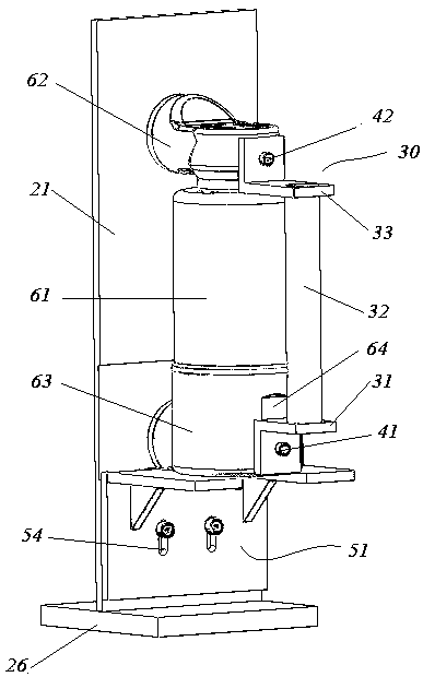 Solid-sealed pole monopole assembly assembly tooling and solid-sealed pole casting method